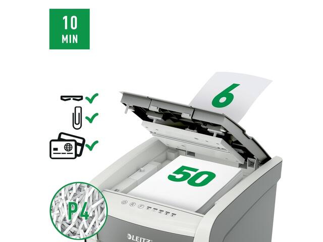 Papiervernietiger Leitz IQ Auto Small 50X 4x28mm
