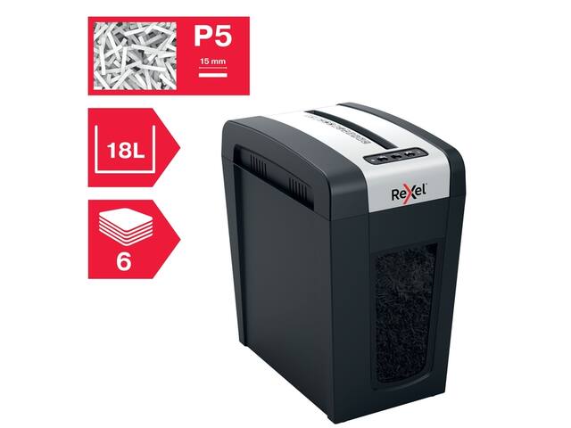 Papiervernietiger Rexel Secure MC6-SL 2x15mm