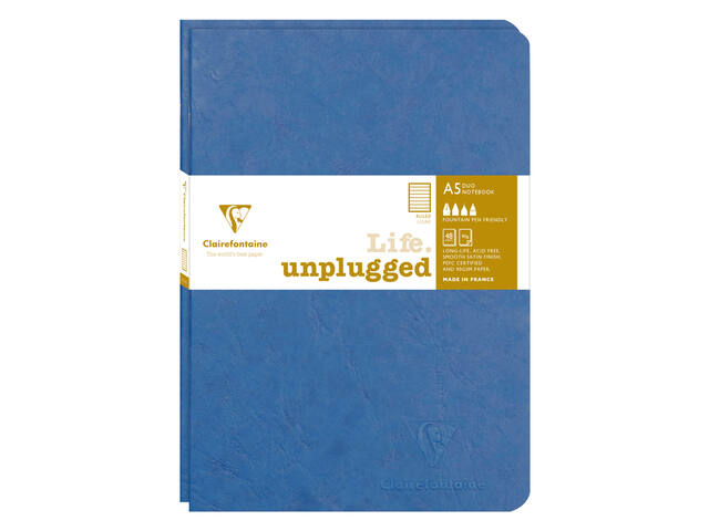 Schrift Clairefontaine A5 lijn 96pag 90gr bl 2st