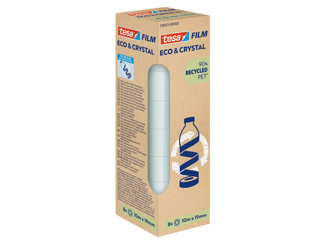 Plakband Tesa eco crystal 59043 19mmx10m tr