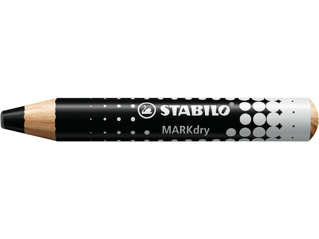Whiteboardpotlood STABILO MARKdry 648/46 zwart