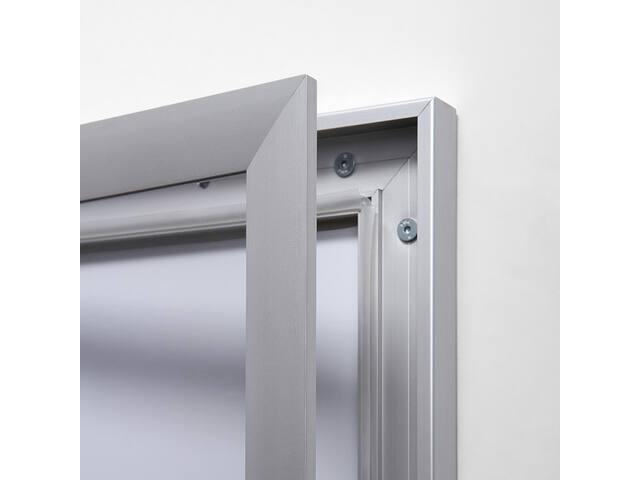 Vergrendelbaar Notitiebord Indoor Zilver 6x A4