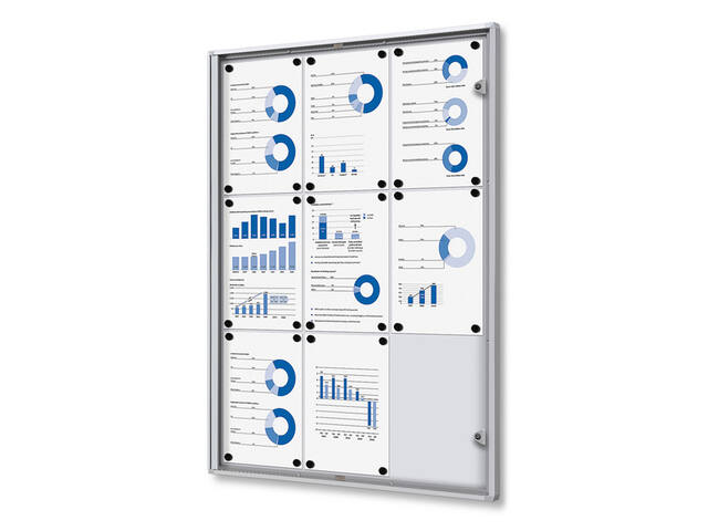 Vergrendelbaar Notitiebord Indoor Economy 9x A4