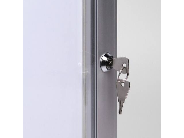 Vergrendelbaar Notitiebord Indoor Zilver 2x A4