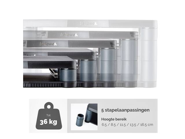 Monitorstandaard Fellowes Premium grafiet