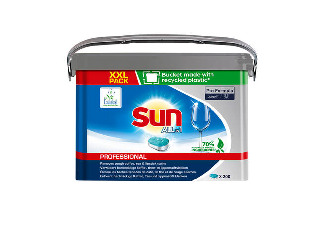 Vaatwastabletten Sun Professional PF 200 stuks
