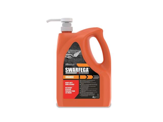 Handreiniger SCJ Swarfega Orange 4L met pomp