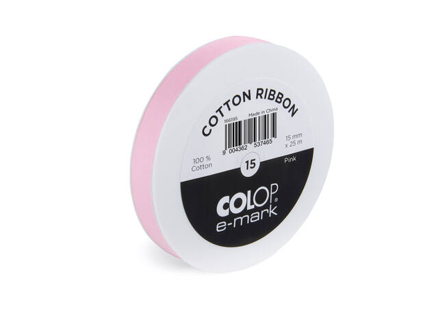 Lint Colop Emark 15mmx25m roze