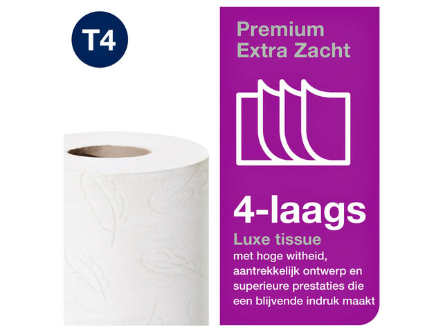 Toiletpapier Tork T4 Premium 4laags 150 vel wit