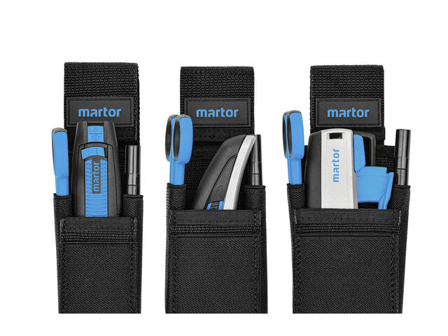 Riemtas Martor met clip L zwart