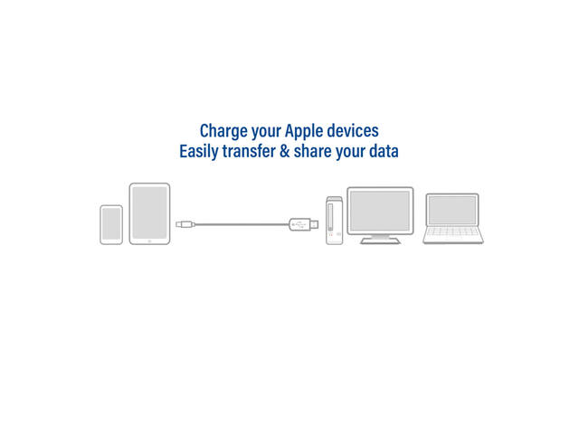 Kabel ACT USB-C naar Lightning laad -en data 1m