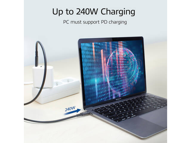 Kabel ACT USB-C USB 4 20Gbps Thunderb. 3 1 meter