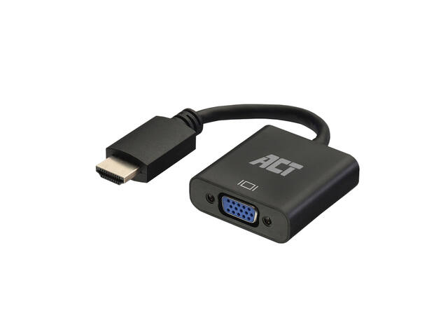 Adapter ACT HDMI naar VGA met audio 0.15 meter