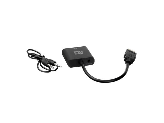 Adapter ACT HDMI naar VGA met audio 0.15 meter