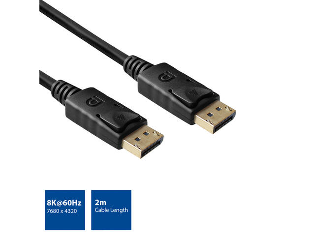 Kabel ACT DisplayPort 1.4 8K M-M 2 meter