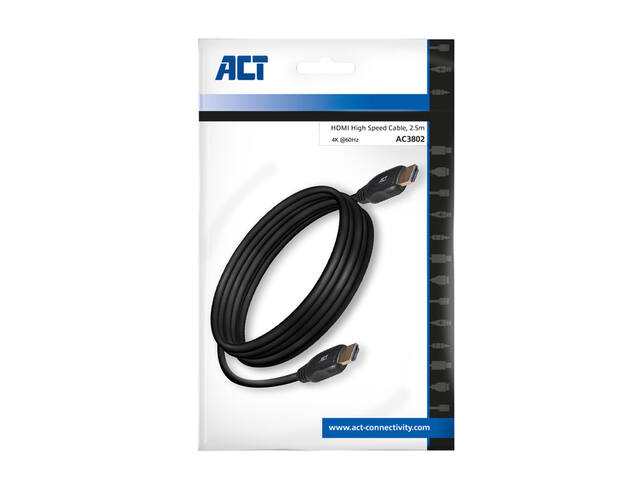 Kabel ACT HDMI High Speed type 1.4 2.5 meter