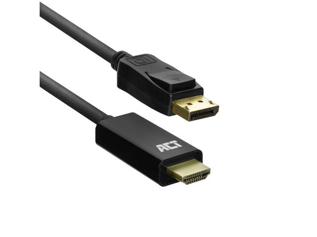 Kabel ACT DisplayPort naar HDMI 4K 1.8 meter
