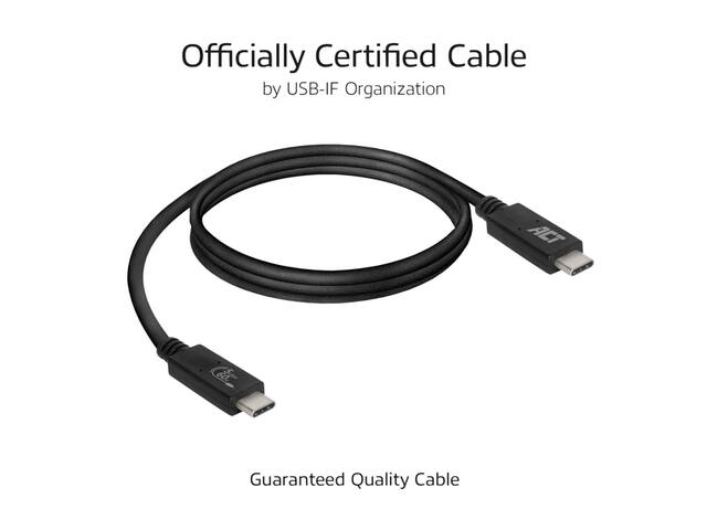 Kabel ACT USB 3.2 USB-C USB-IF gecert. 1 meter