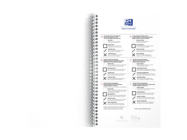 Task Manager Oxford 141x246 mm 115vel aqua