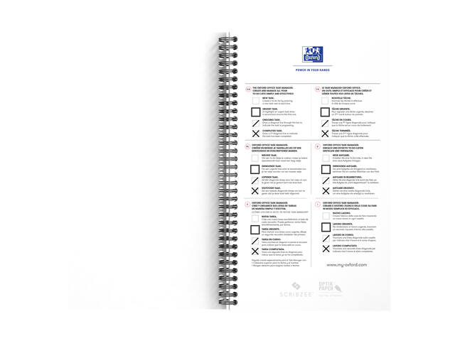 Task Manager Oxford 141x246mm 115vel blauw