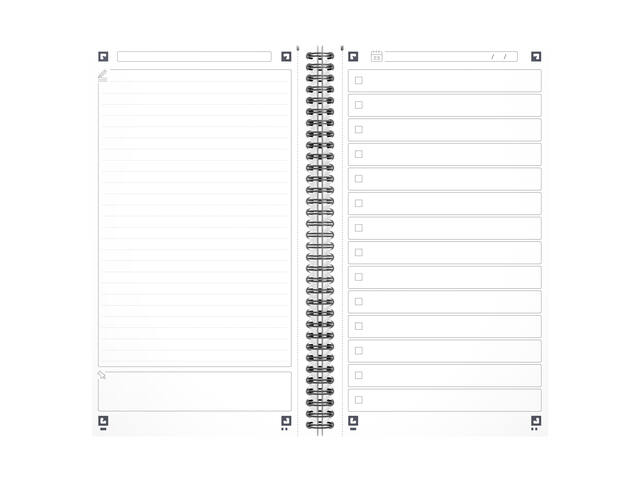 Task Manager Oxford 141x246mm 115vel blauw