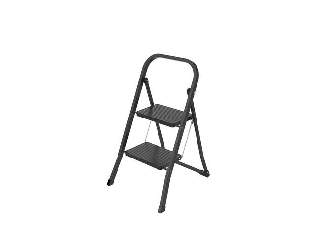 Huishoudtrap BRASQ 2 treden SL200 zwart