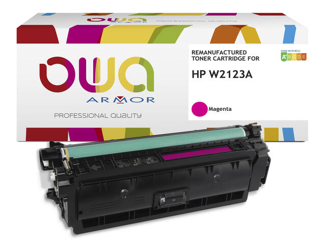 Tonercartridge OWA HP W2123A rood