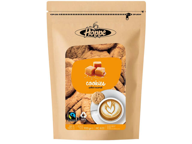 Koekjes Hoppe Cookies fairtrade caramel zeezout