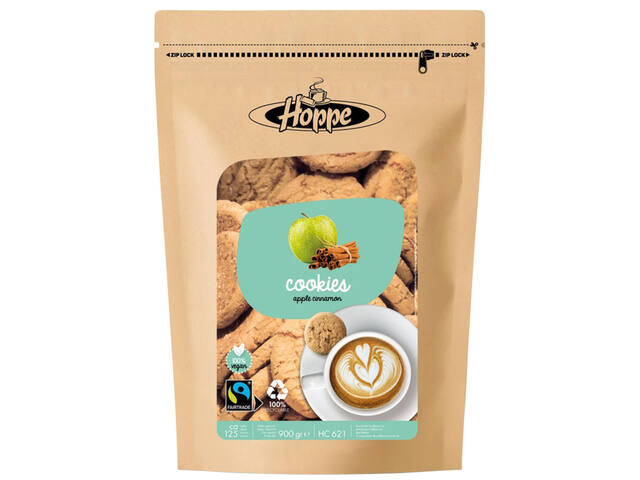 Koekjes Hoppe Cookies fairtrade appel kaneel