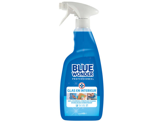 Glasreiniger Blue Wonder Prof glas en int spray 1L