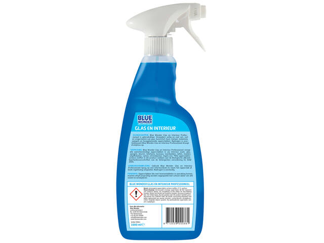 Glasreiniger Blue Wonder Prof glas en int spray 1L