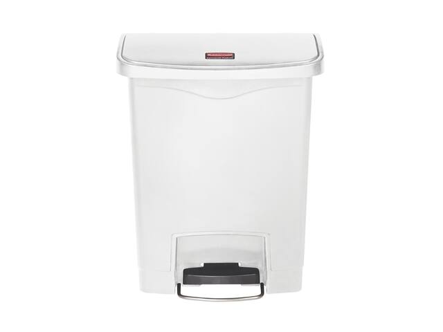 Pedaalemmer Rubbermaid Slim Jim Step On 30L wit