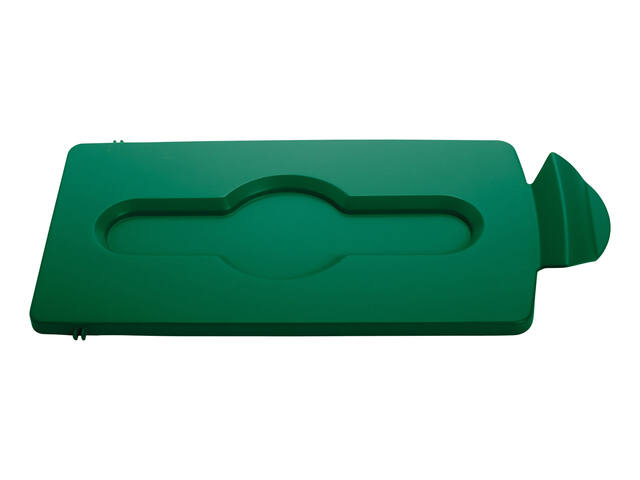 Deksel Rubbermaid Slim Jim RS gesloten groen