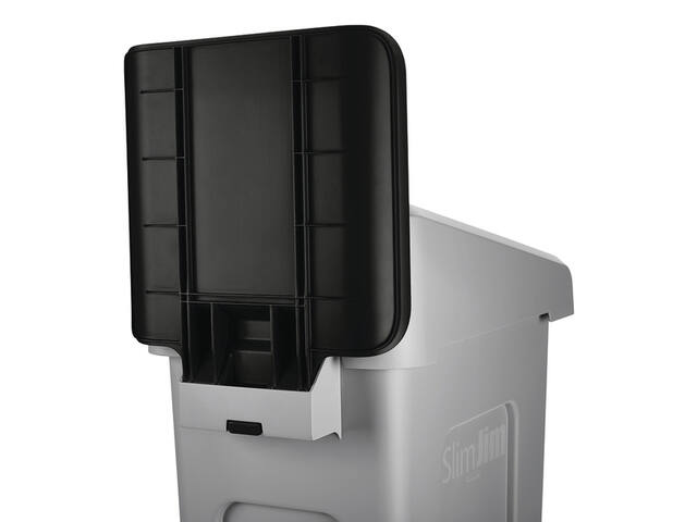 Paneel Rubbermaid Slim Jim RS voor label zwart