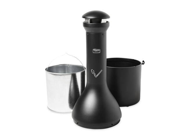 Asbak Rubbermaid Infinity Genie staand zwart