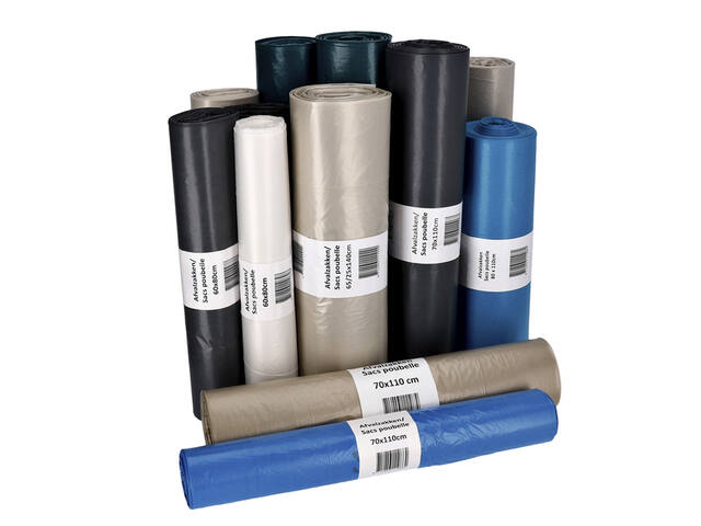 Afvalzak Cleaninq 70x110cm T25 120L zwart