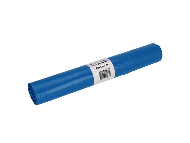Afvalzak Cleaninq 70x110cm recycled T25 120L blauw