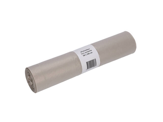 Afvalzak Cleaninq 58x100cm recycled T50 80L transp