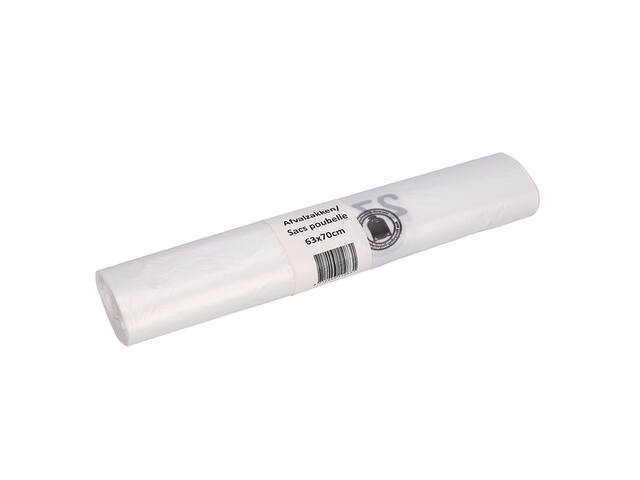 Afvalzak Cleaninq 63x70cm recycled T15 50L transp