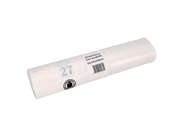 Afvalzak Cleaninq 65-25x140 rcycld T25 240L transp
