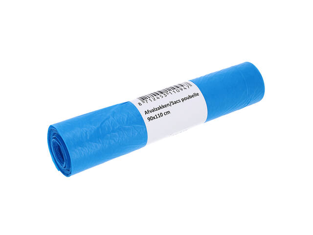 Afvalzak Cleaninq 90x110cm T25 160L blauw