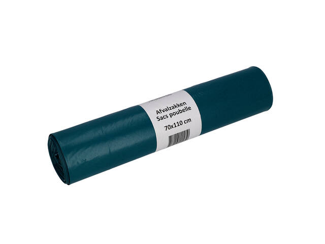 Afvalzak Cleaninq 70x110cm recycled T70 120L blauw