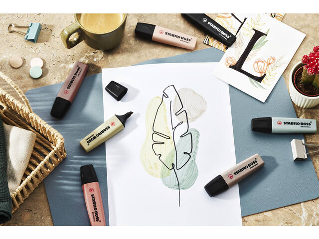 Markeerstift STABILO Boss 70/46 nature zwart
