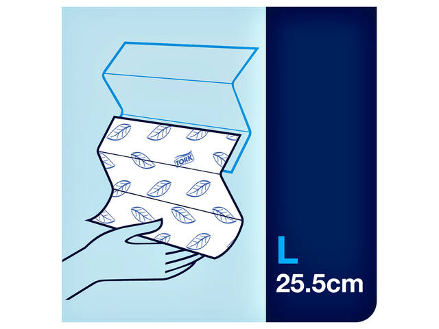 Handdoek Tork H2 Advanced 2laags 212x255mm wit