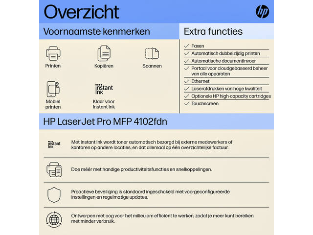 Multifunctional Laser HP laserjet 4102fdn