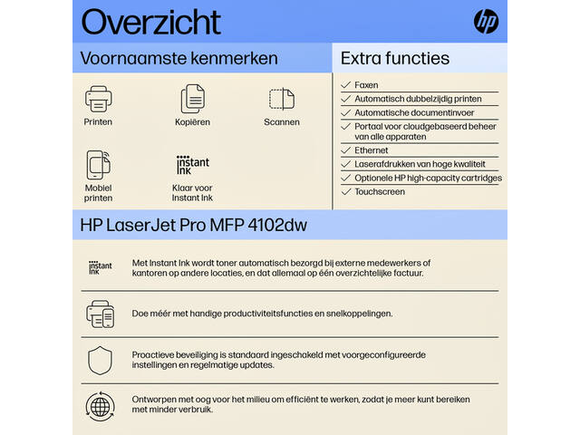 Multifunctional Laser HP laserjet 4102dw
