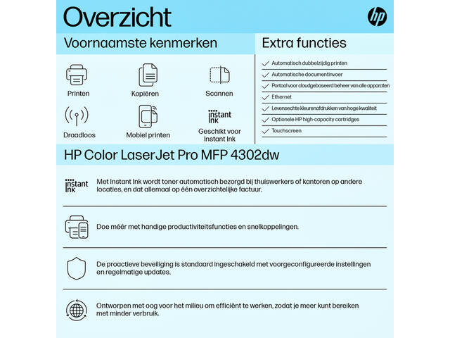 Multifunctional Laser HP Color LaserJet 4302dw