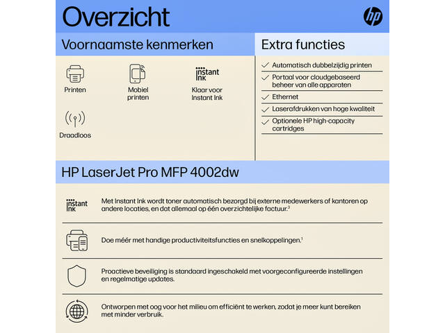 Printer laser HP LaserJet 4002dw