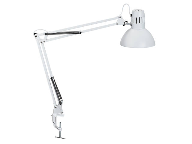 Bureaulamp MAUL Study tafelklem excl.lamp E27 wit