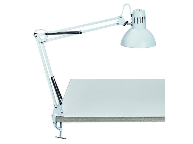Bureaulamp MAUL Study tafelklem excl.lamp E27 wit
